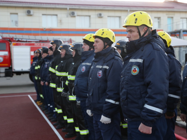 Открытие учебно-тренировочного комплекса в станице Старокорсунской