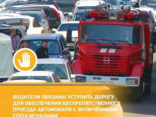 Когда сирена пожарной машины раздаётся за спиной!