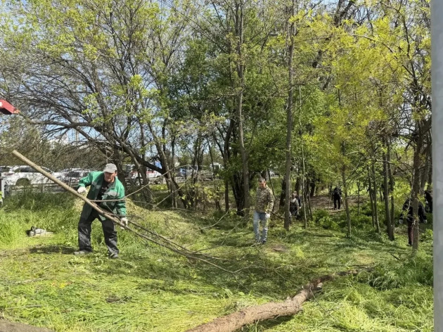 Солнечная погода + сплочённая команда = субботник в действии!